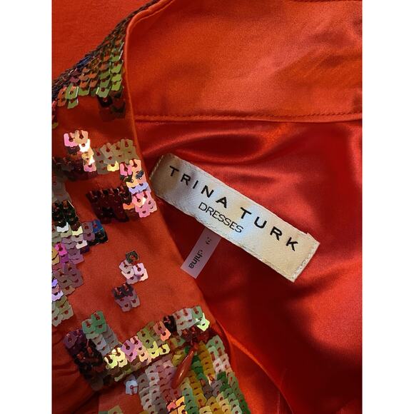 Vintage Y2K One Shoulder Draped Silk Grecian Dress Sequins Mini Sz 2 Bubble - Picture 6 of 7